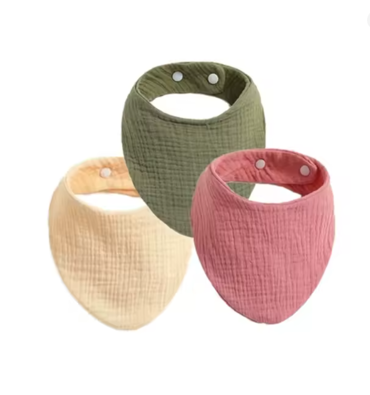 Cotton Baby Bandana Bibs Set