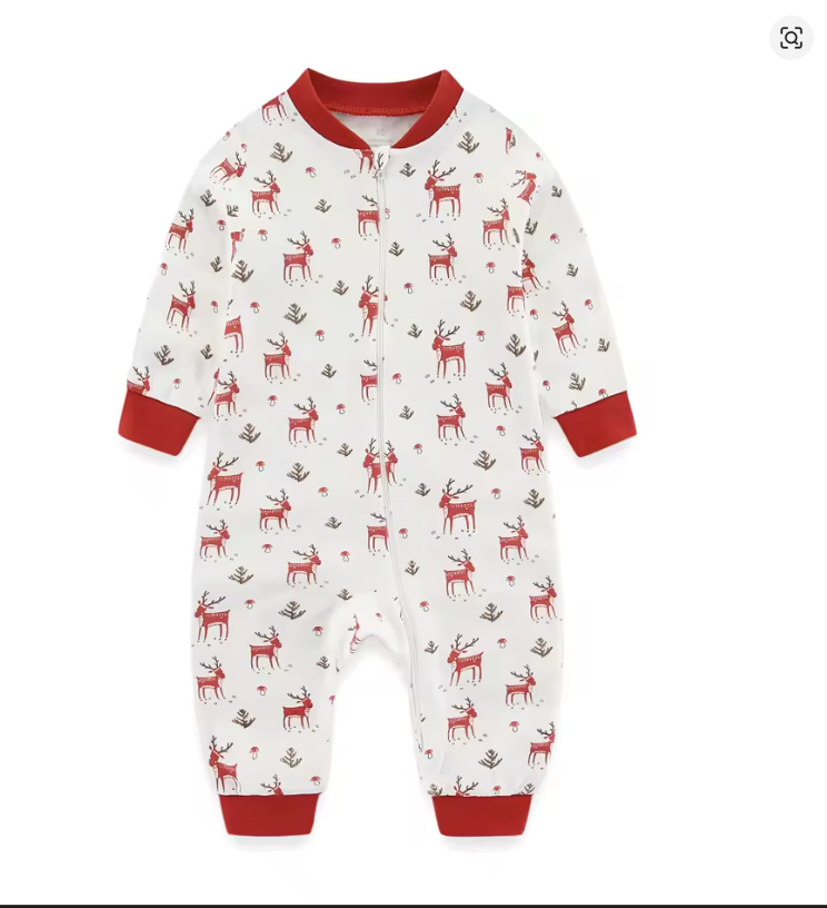 Reindeer Baby Sleepsuit