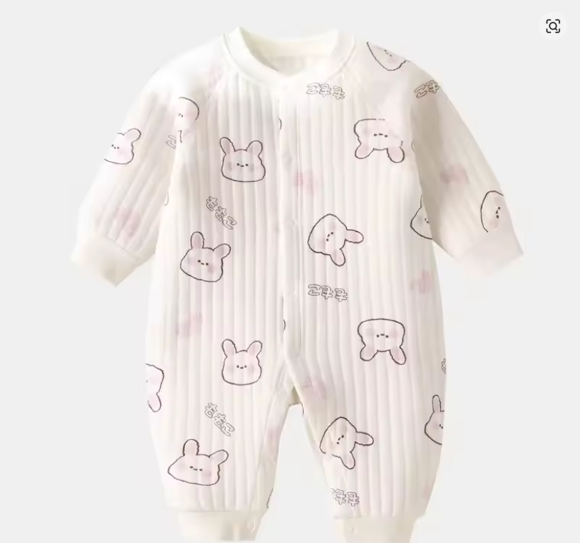 Baby Bunny Print Romper