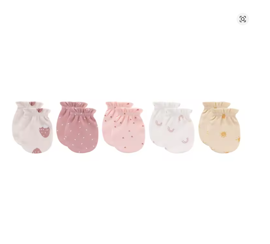 Baby Cotton Mittens Set