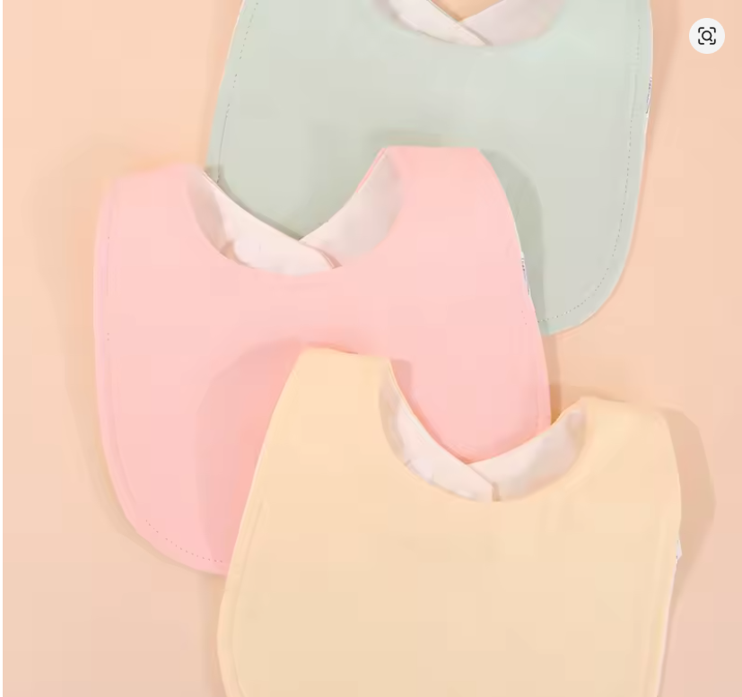 Soft Pink Baby Bib