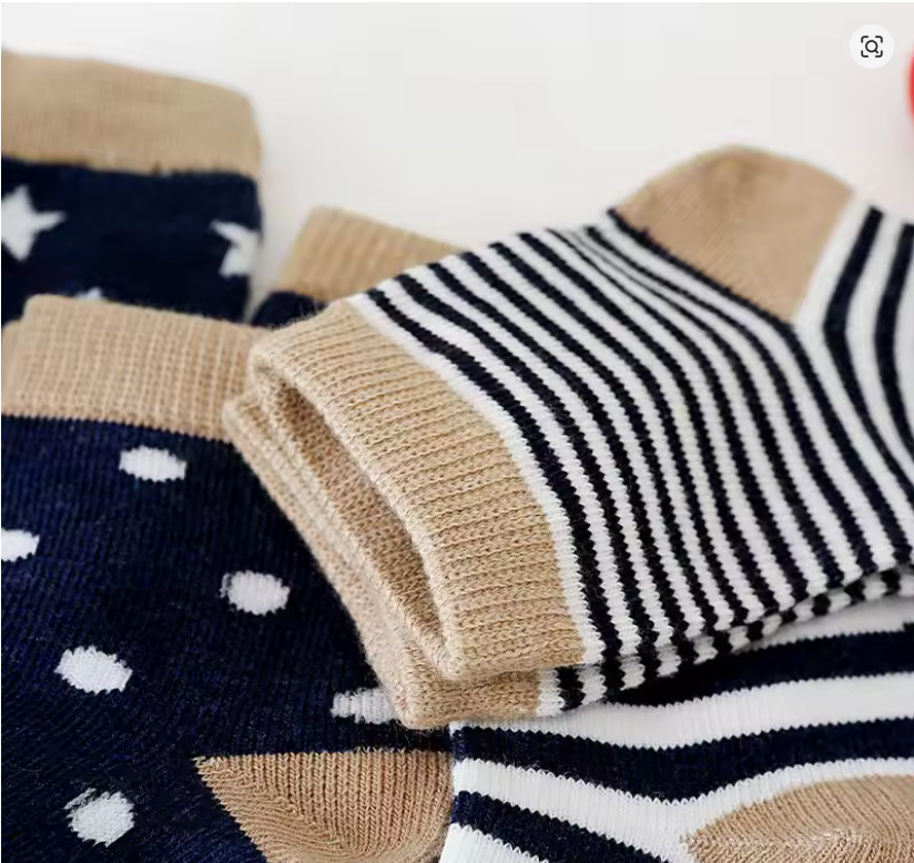 Kids Cotton Ankle Socks Set