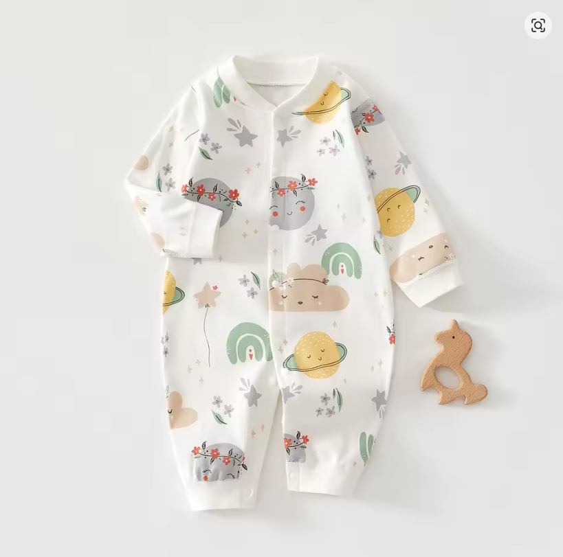Cute Cloud & Planet Baby Onesie