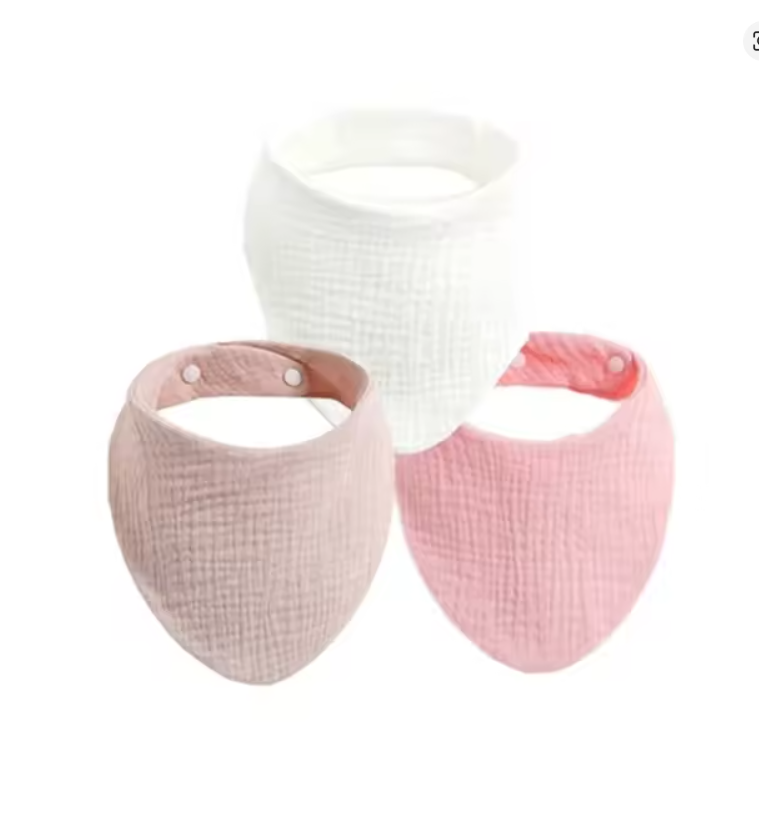 Baby Muslin Bibs Set