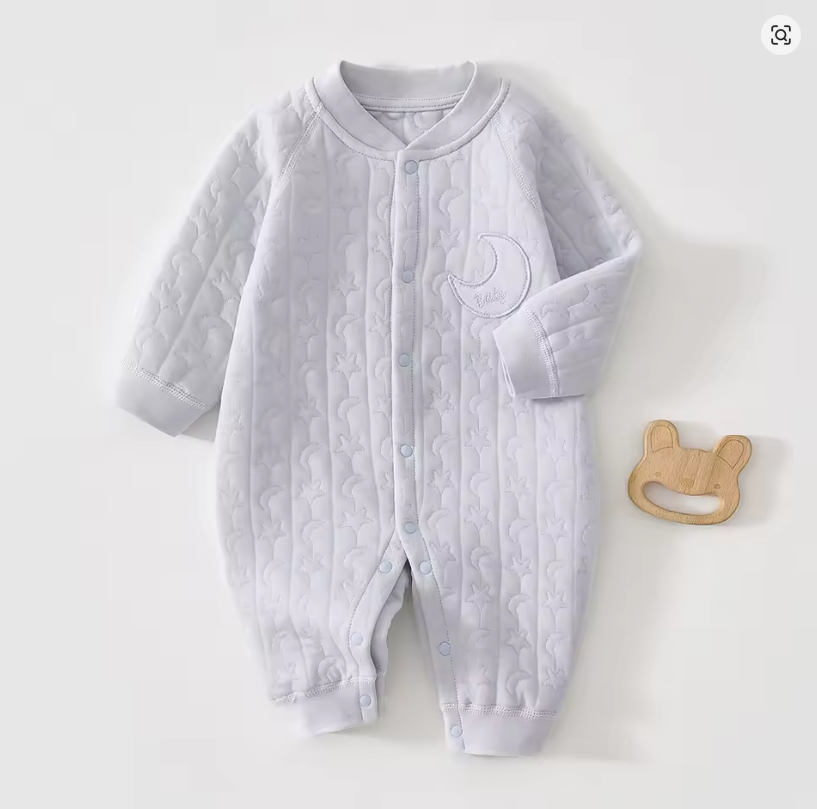 Quilted Baby Sleepsuit