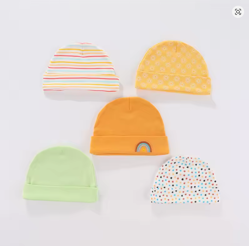 Colorful Baby Beanie Set
