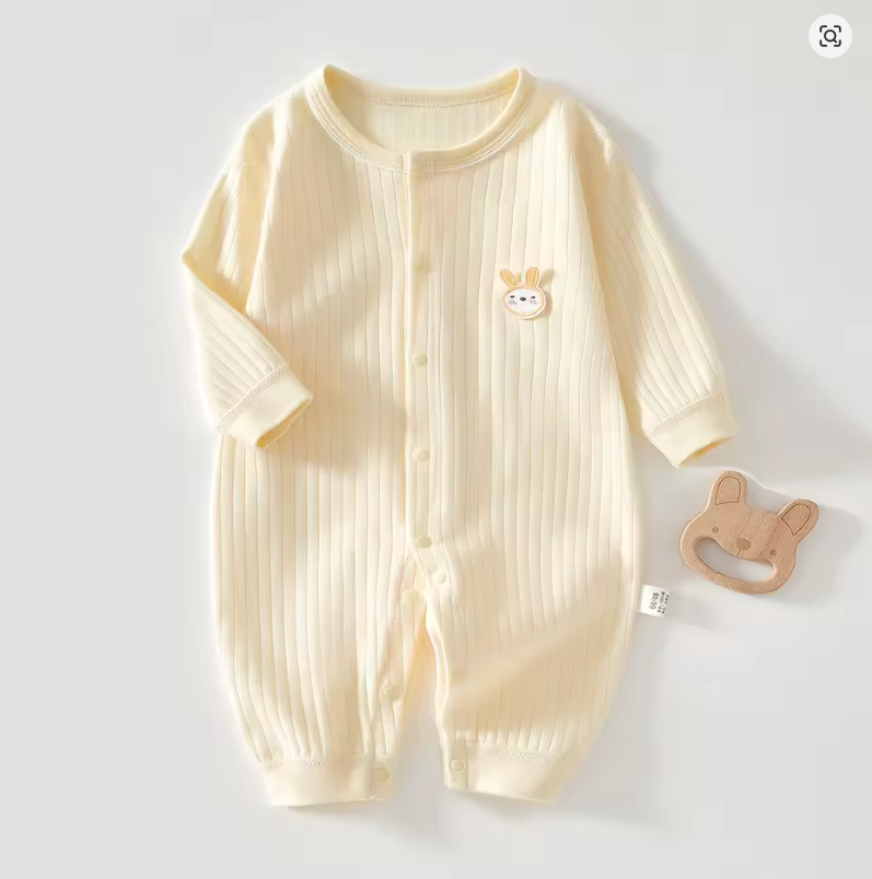 Baby Ribbed Pajama Romper
