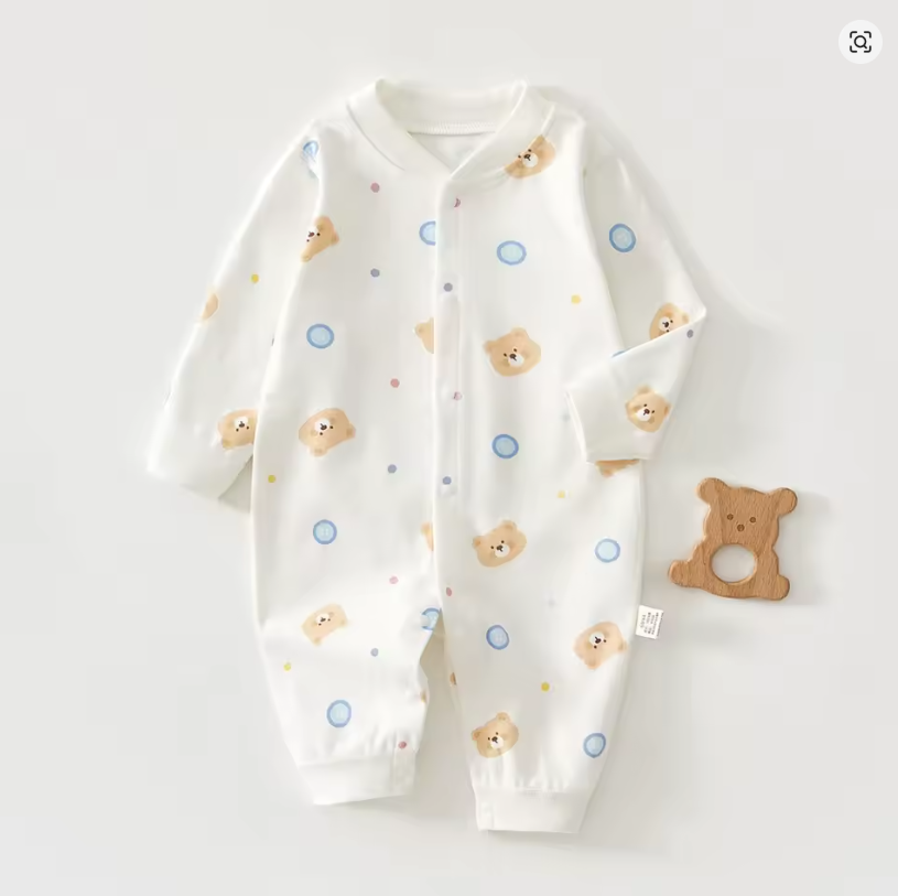 Baby Bear Print Romper