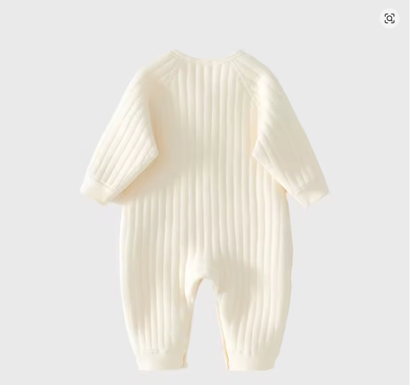 Ribbed Knit Baby Romper