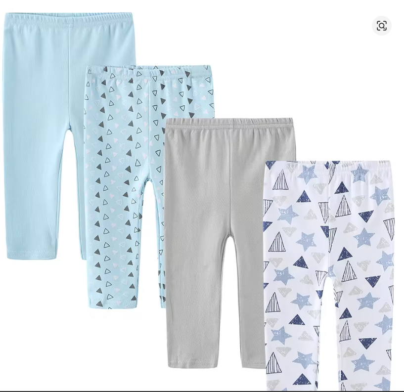 Baby's Cotton Leggings 4-Pack