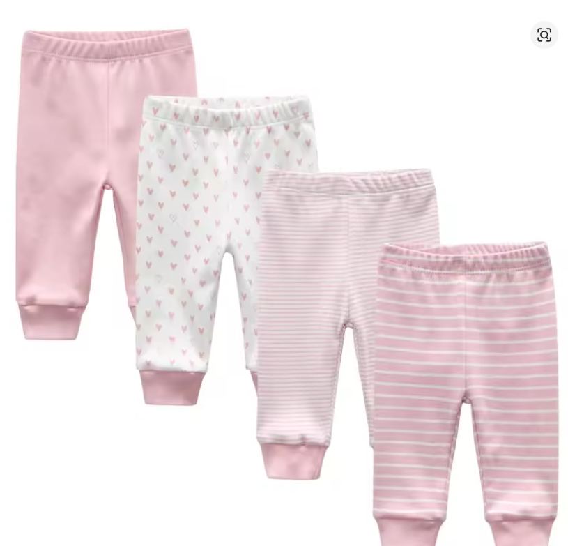 Baby Girls Cotton Pants Set