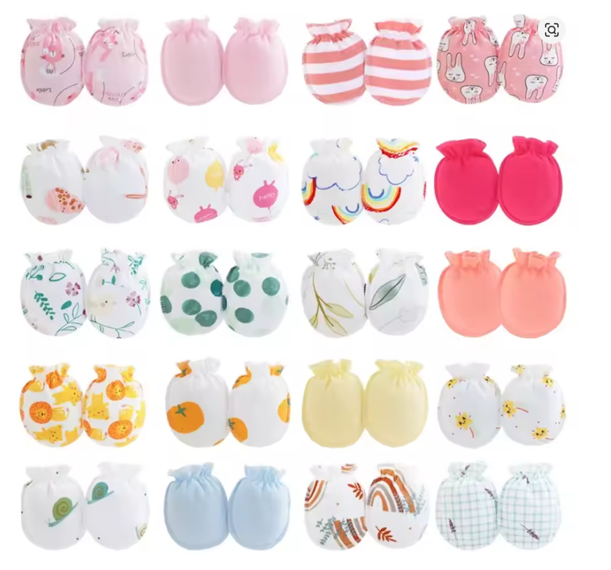 Pink Flamingo Baby Mittens