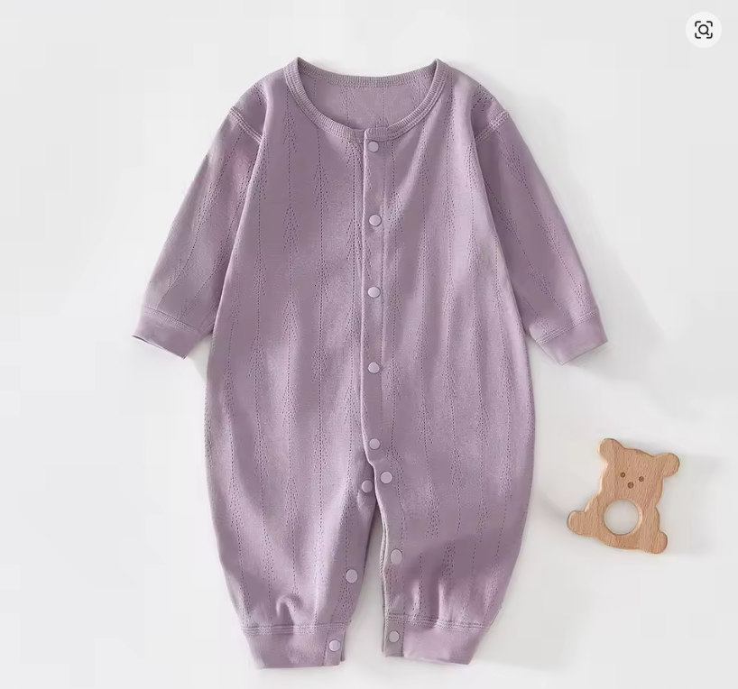 Soft Lavender Baby Romper
