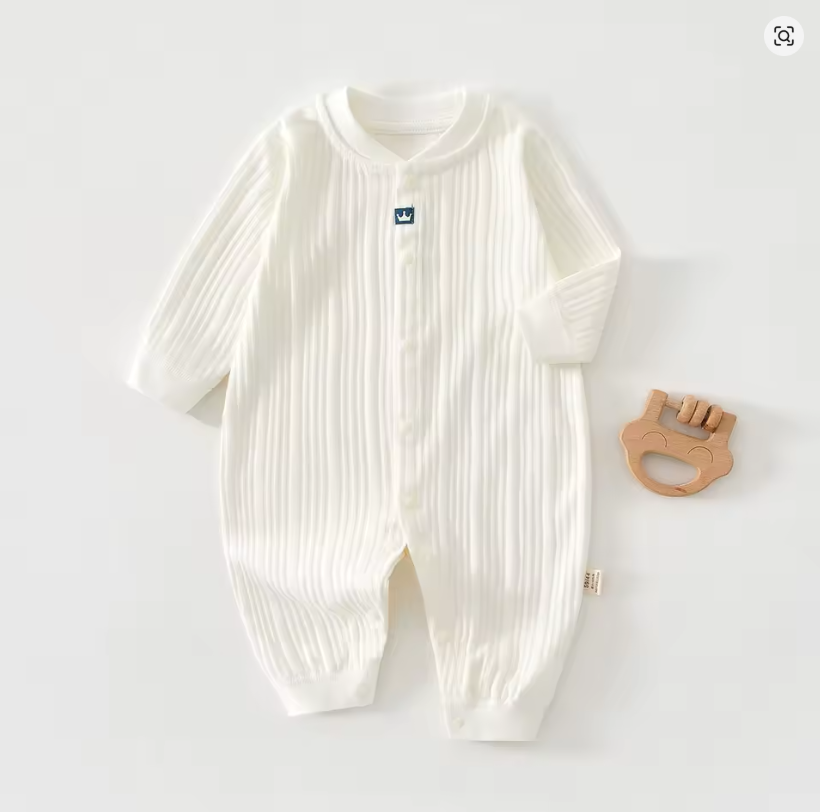 Baby Ribbed Cotton Romper