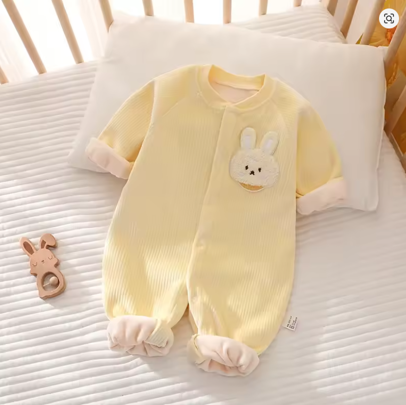 Yellow Bunny Baby Onesie