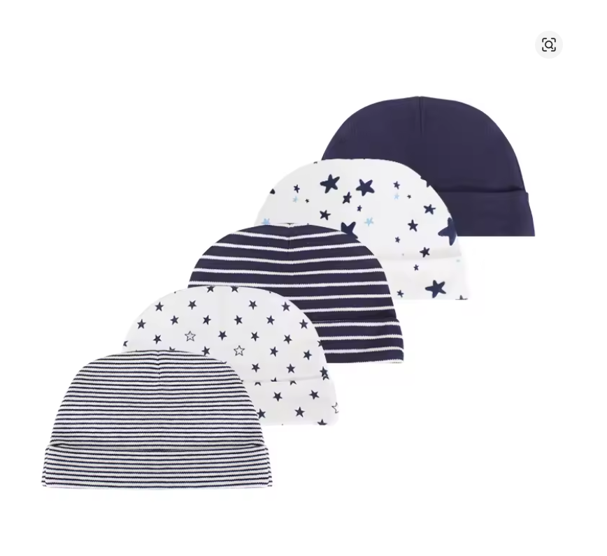 Baby Cotton Hat Set (5-Pack)