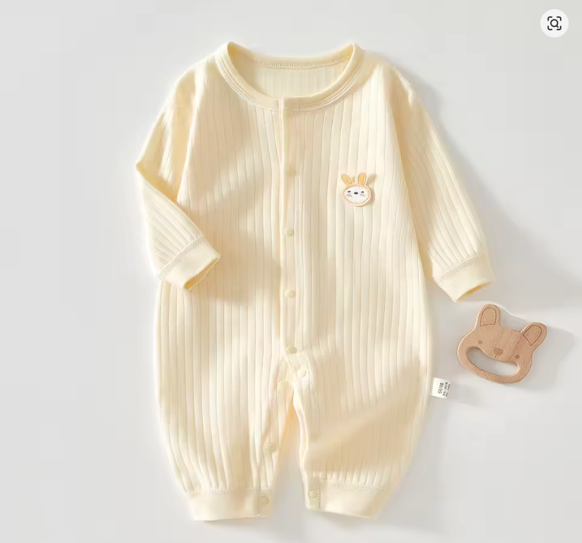 Baby Ribbed Cotton Onesie