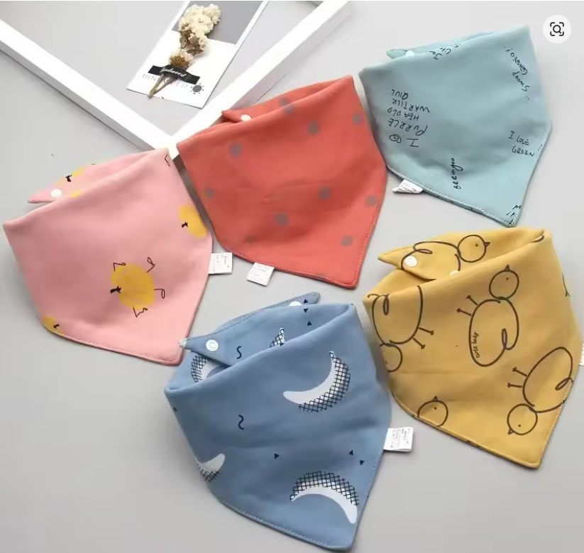 Cute Baby Bandana Bibs Set