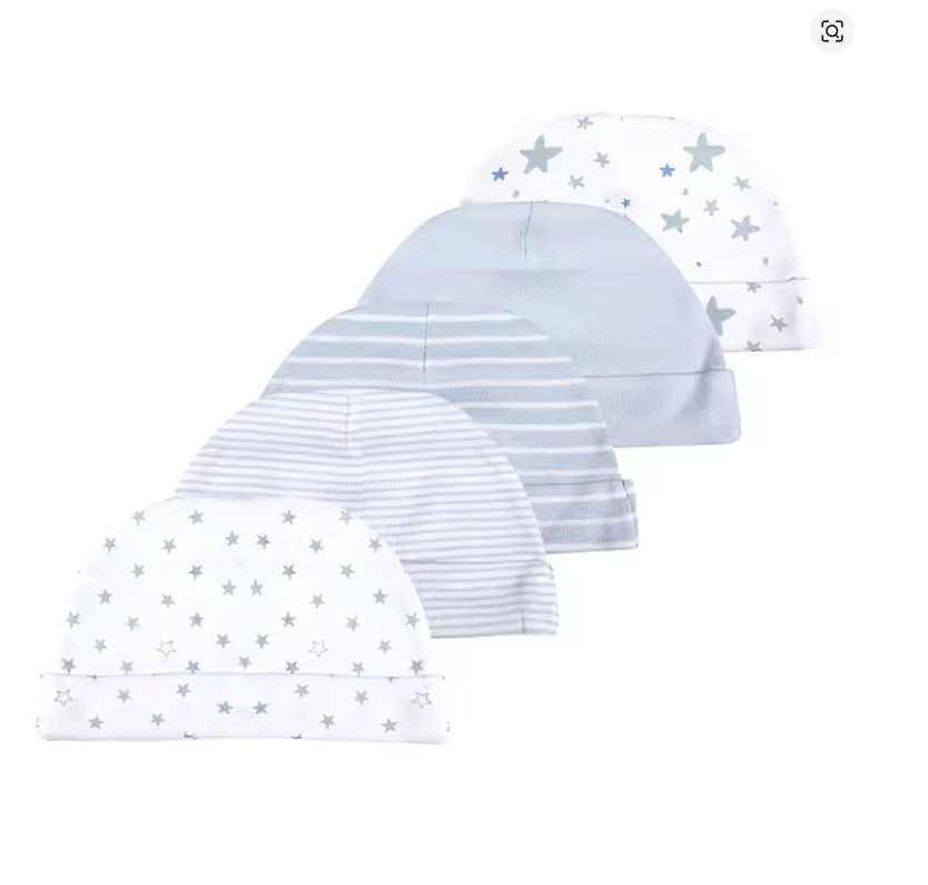 Baby Cotton Beanie Hat Set