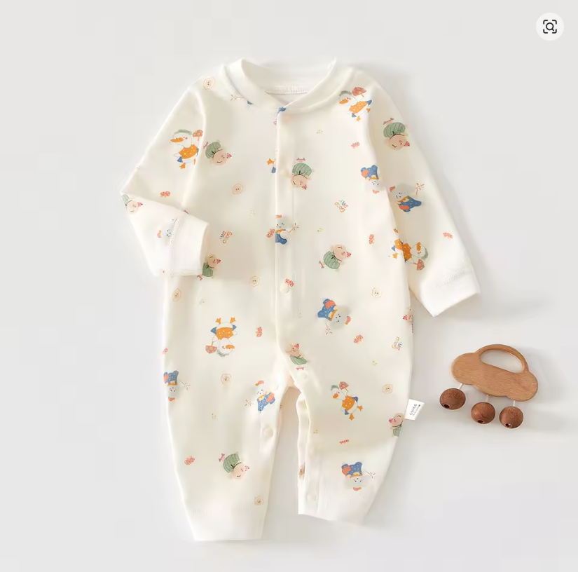 Baby Cartoon Print Romper