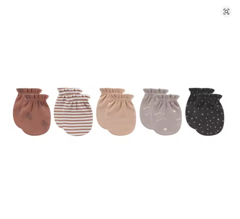 Baby Cotton Mittens Set