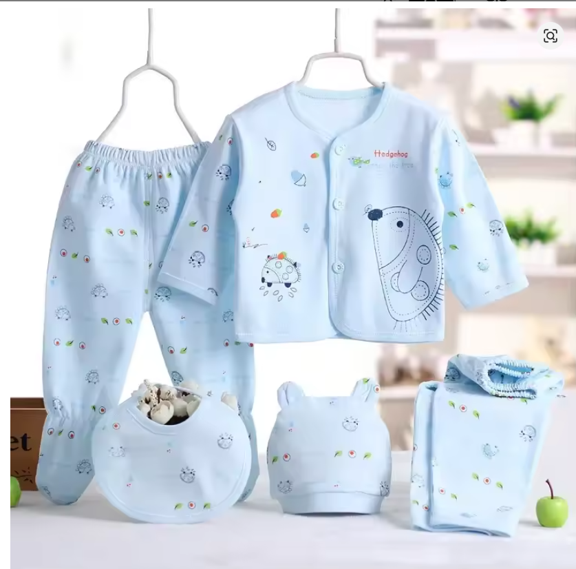 Baby Blue Hedgehog Outfit Set