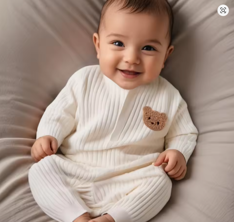 Cozy Ribbed Baby Romper