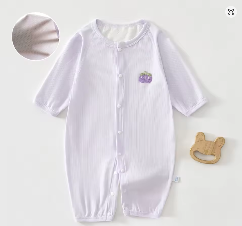 Lilac Baby Romper