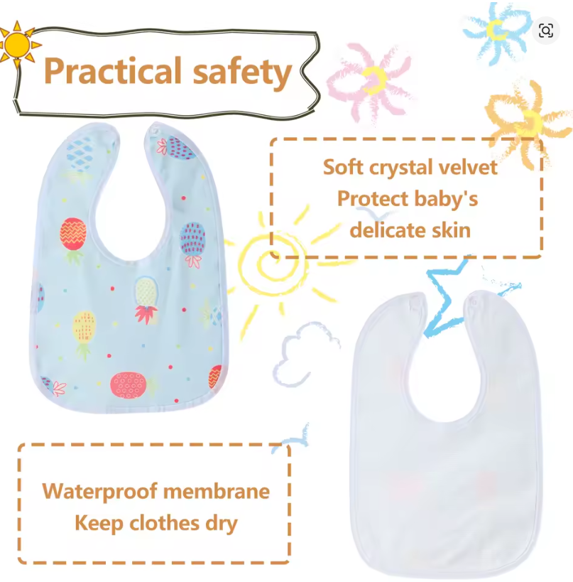 Cute Baby Bibs Set (10-Pack)