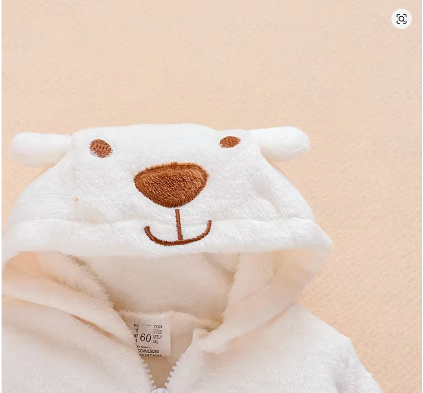 Baby Bear Hooded Onesie
