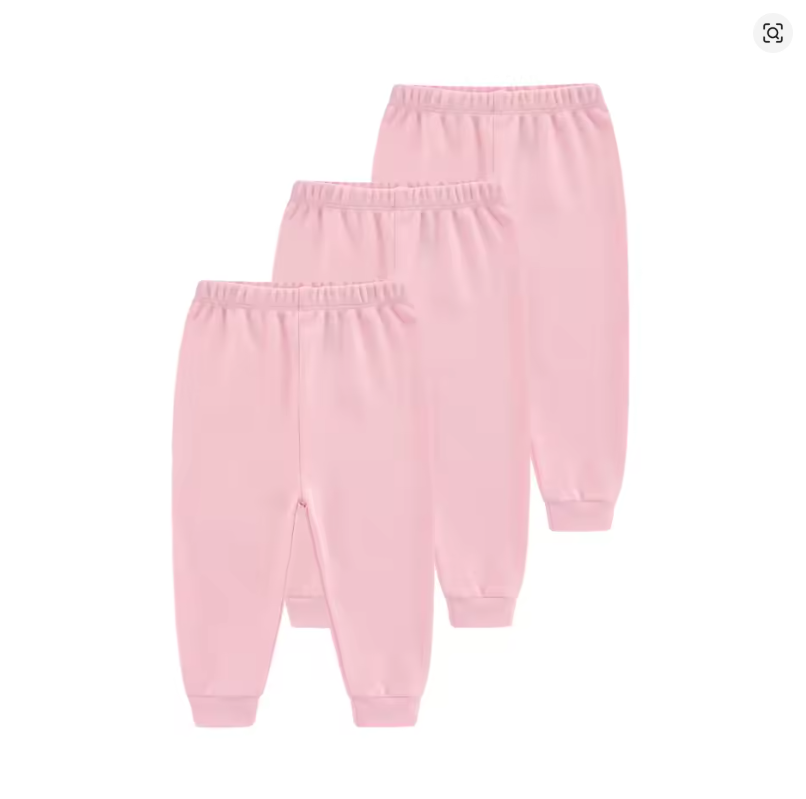 Baby Pink Cotton Pants Set