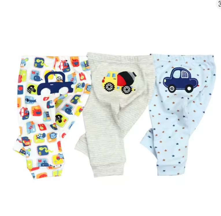 Baby Car Print Pants Set