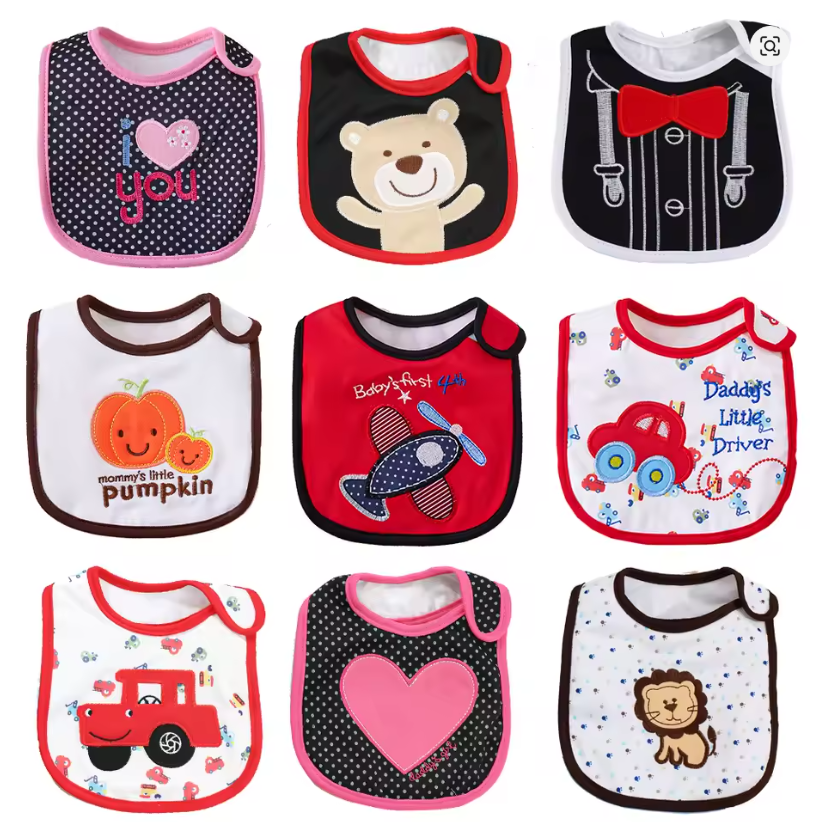 Baby Girl Bibs Set