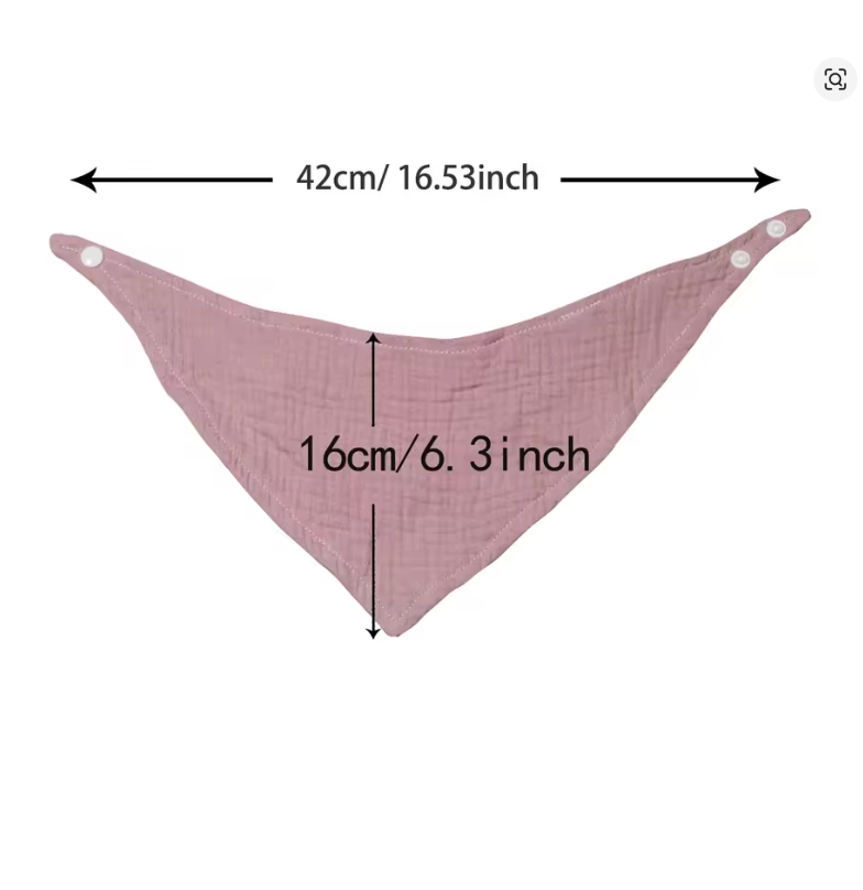 Muslin Baby Bandana Bibs (4-Pack)