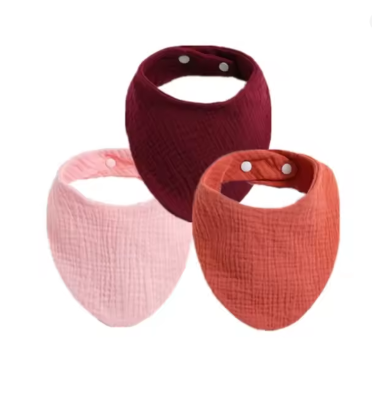 Soft Cotton Baby Bandana Bib Set