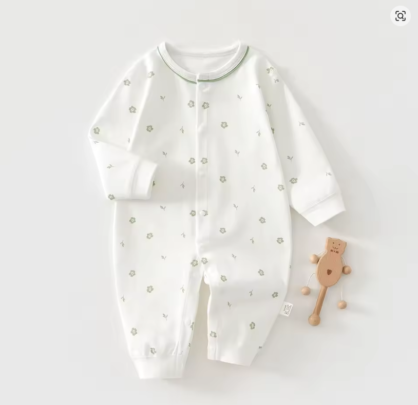 Floral Baby Sleepsuit