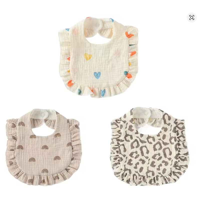 Leopard Print Baby Bib