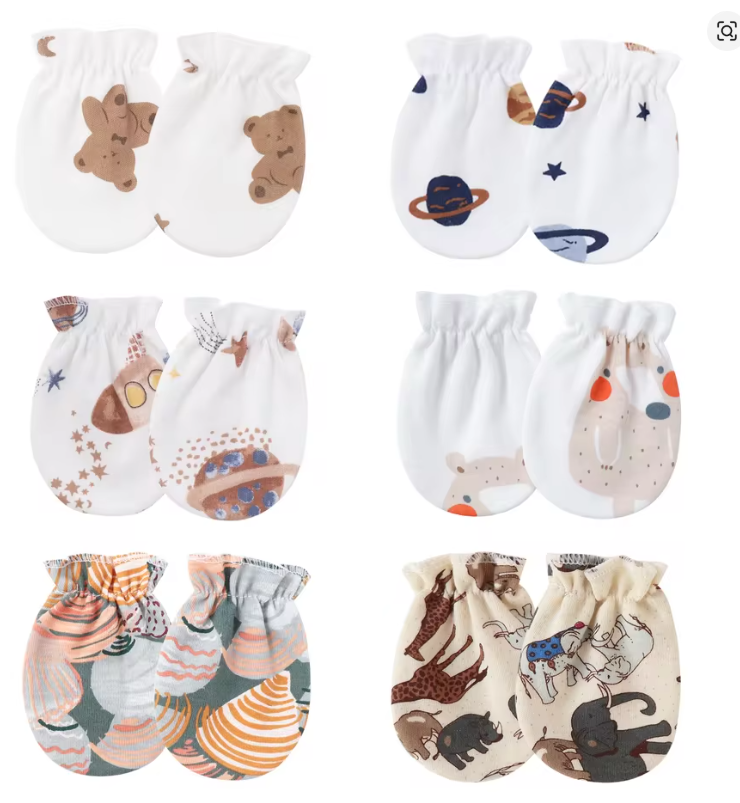 Baby Scratch Mittens Set