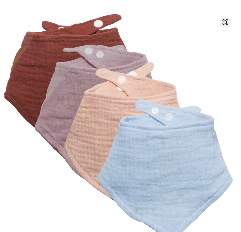 Muslin Baby Bibs Set