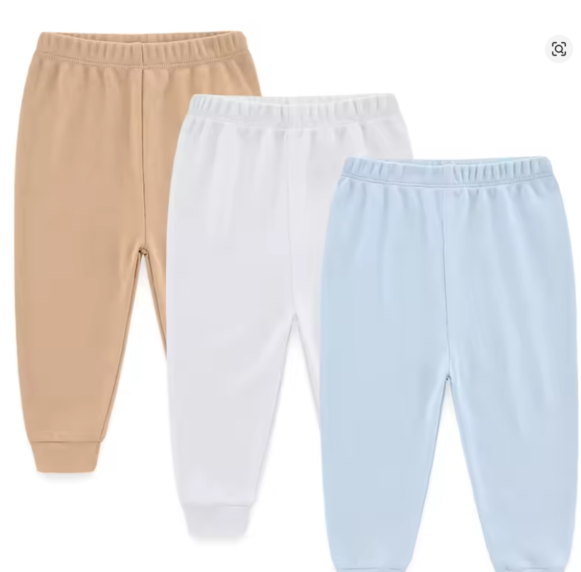 Baby Cotton Sweatpants - 3 Pack