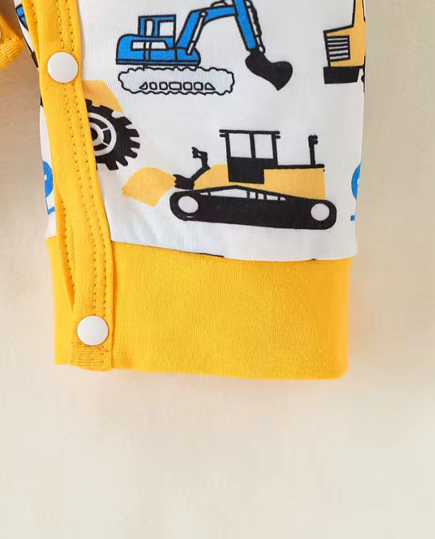 Construction Print Baby Romper