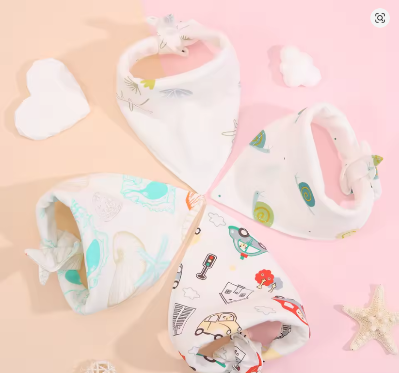 Baby Cotton Bandana Bibs