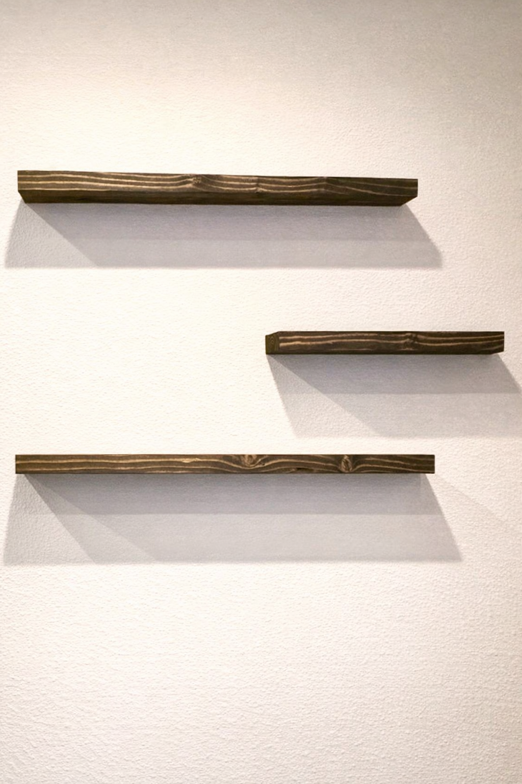 Set of 3 Wooden Floating Shelves
