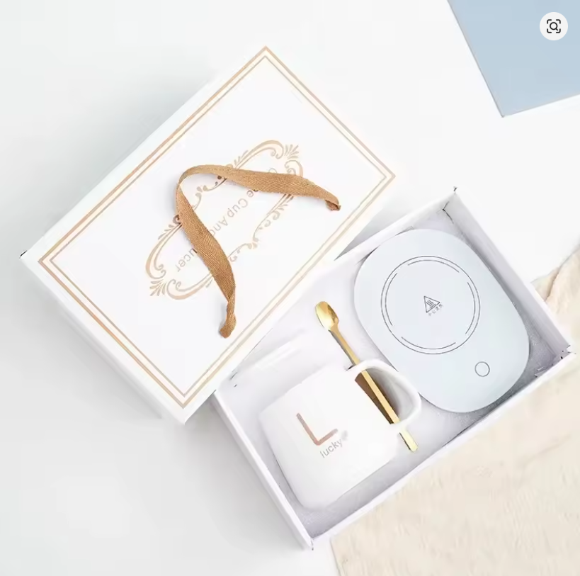Ceramic Mug Warmer Luxury Gift Set