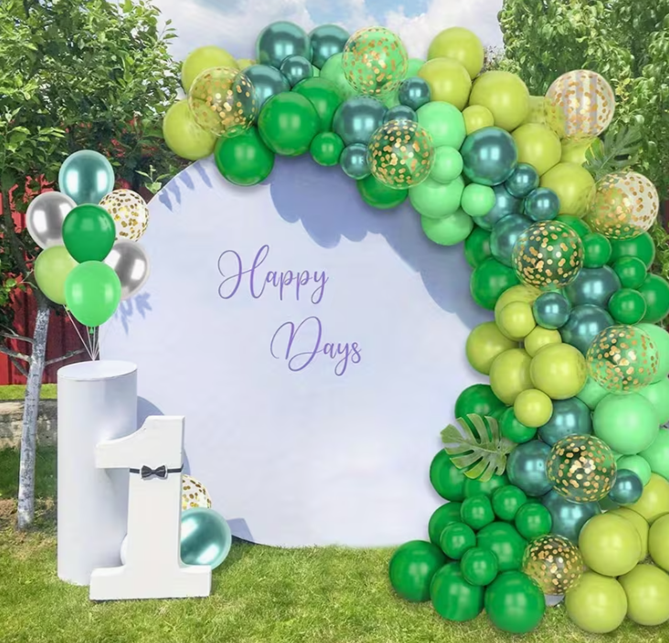 Green Party Balloon Set