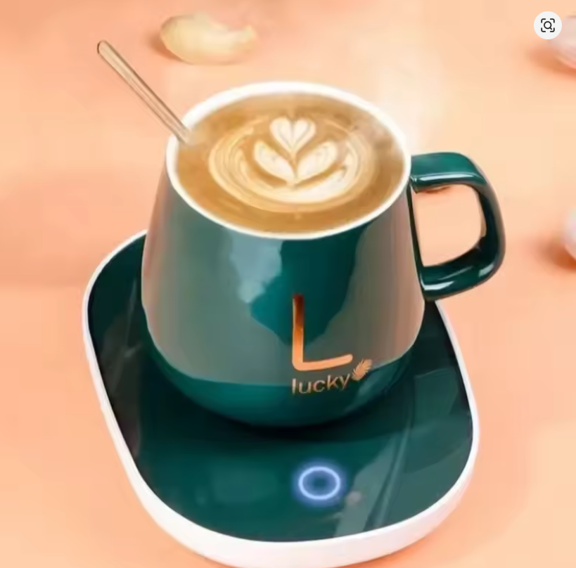 Luxury Coffee Cup & Warmer Gift Set