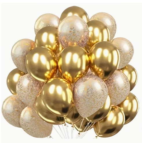 Gold Balloon Bouquet