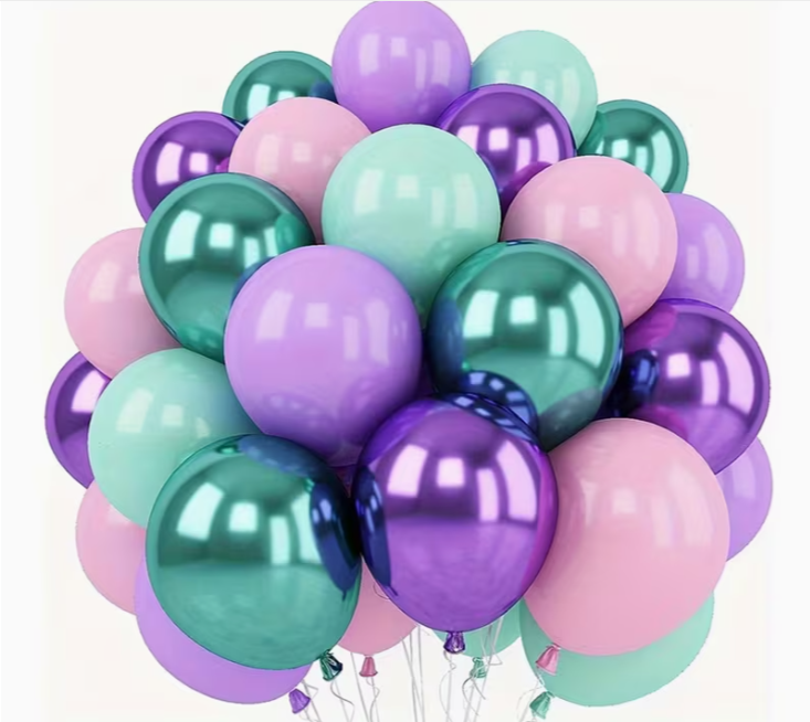 Pastel and Metallic Balloon Set