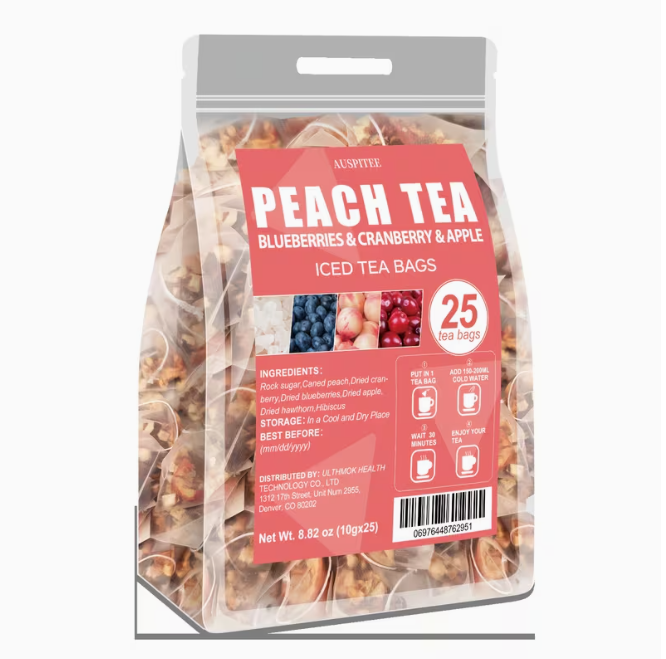 Peach Tea Iced Tea Bags