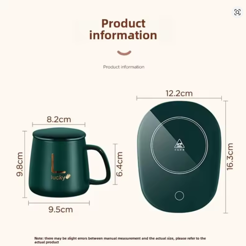 Luxury Coffee Cup & Warmer Gift Set